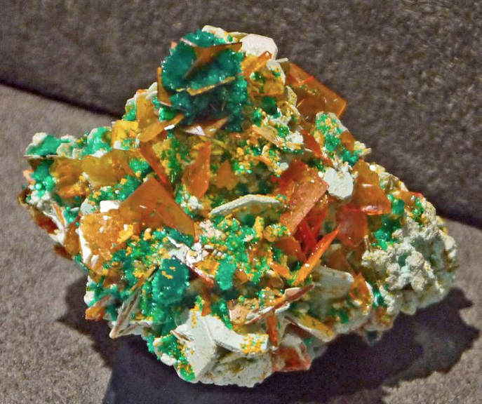 Wulfenite Dioptase Tiger